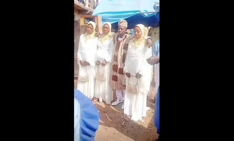 Nigeria : un homme épouse trois femmes le même jour ( Vidéo)